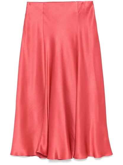 Satin Midi Skirt