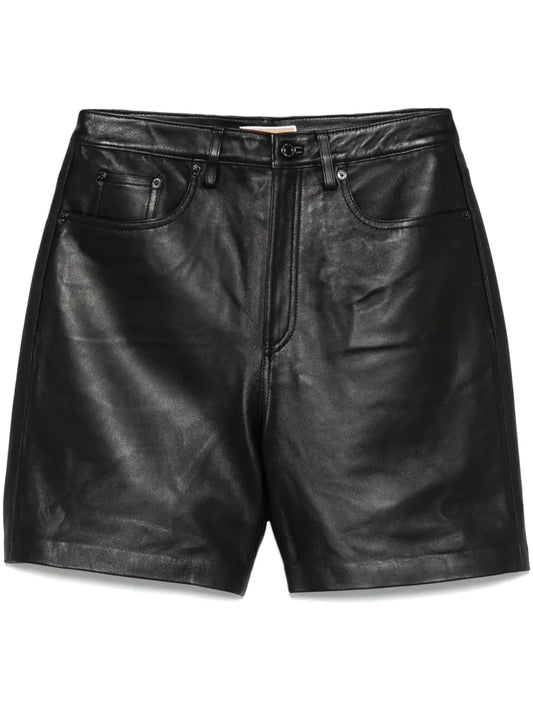 Leather Boyfriend Shorts