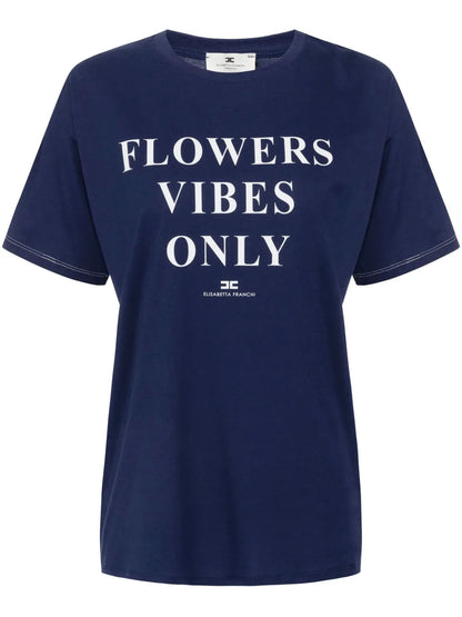 Slogan-Print Cotton T-Shirt