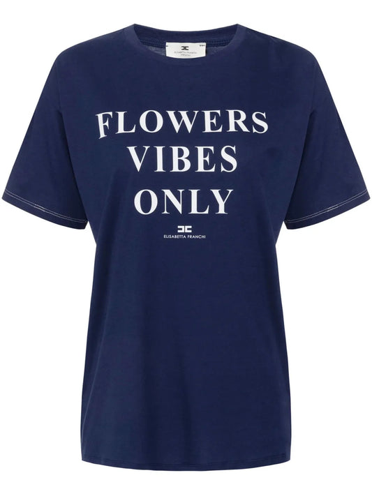 Slogan-Print Cotton T-Shirt