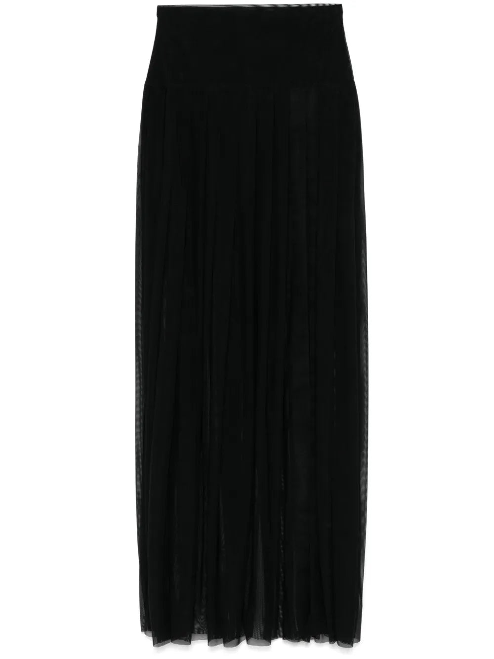 Semi-Sheer Midi Skirt