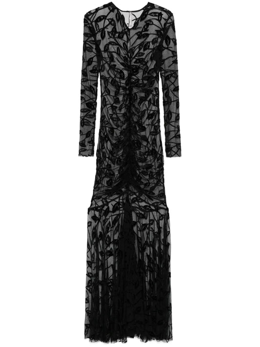 Semi-Sheer Maxi Dress