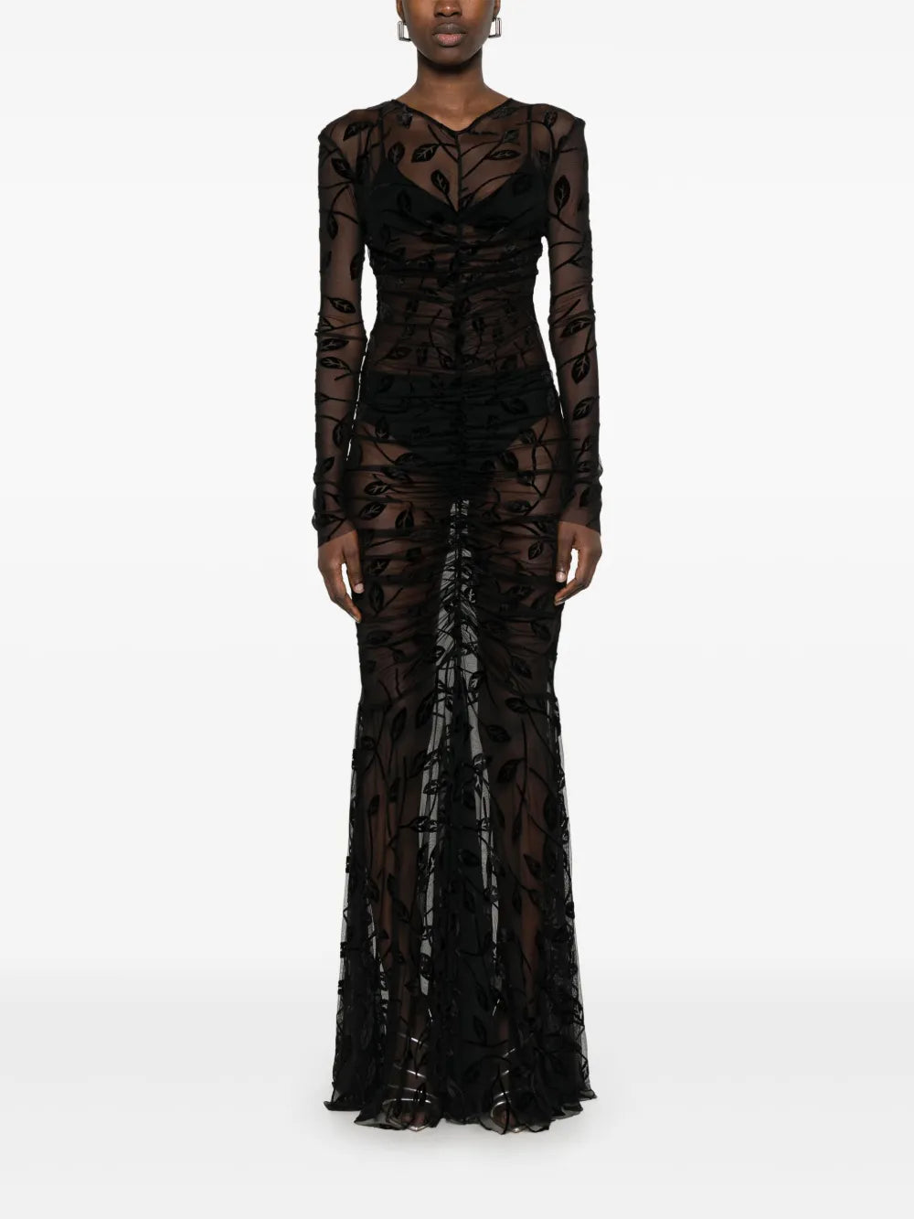 Semi-Sheer Maxi Dress