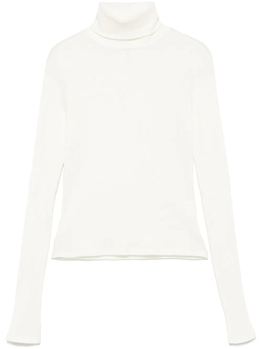 Ribbed Roll-Neck Top