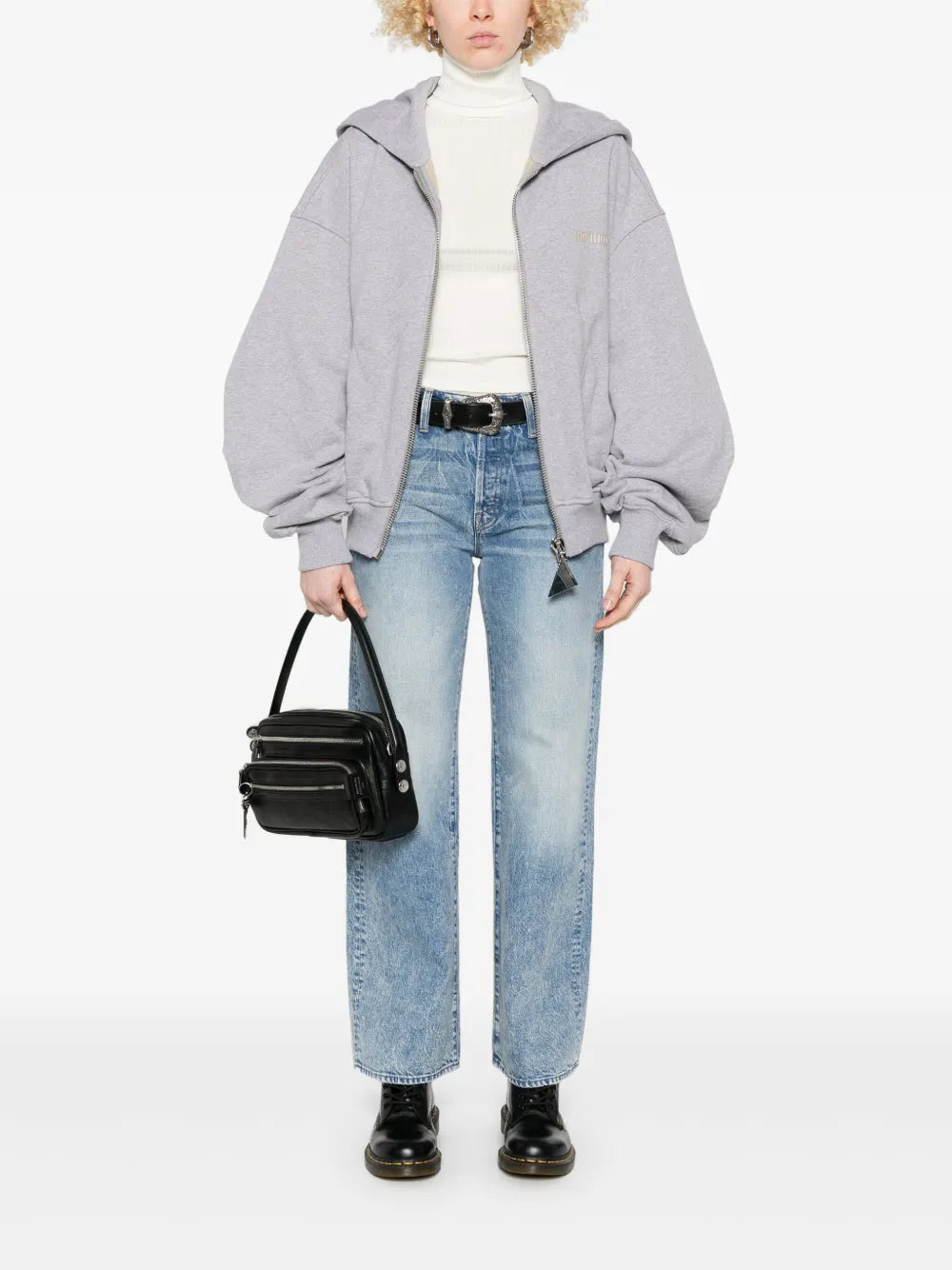 Ribbed Roll-Neck Top