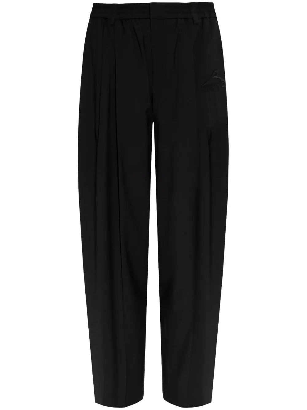 Elasticated-Waist Tailored Trousers