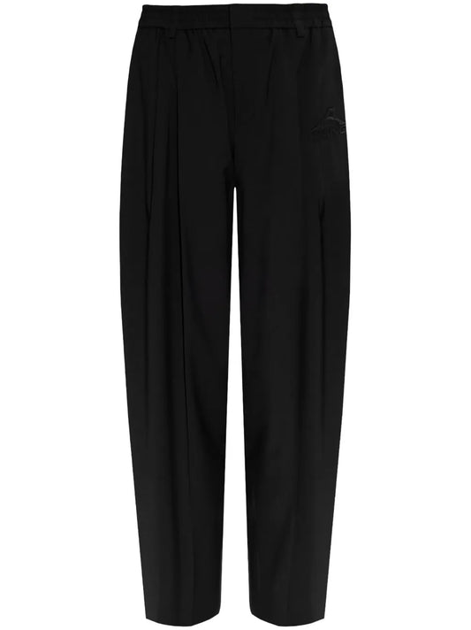 Elasticated-Waist Tailored Trousers