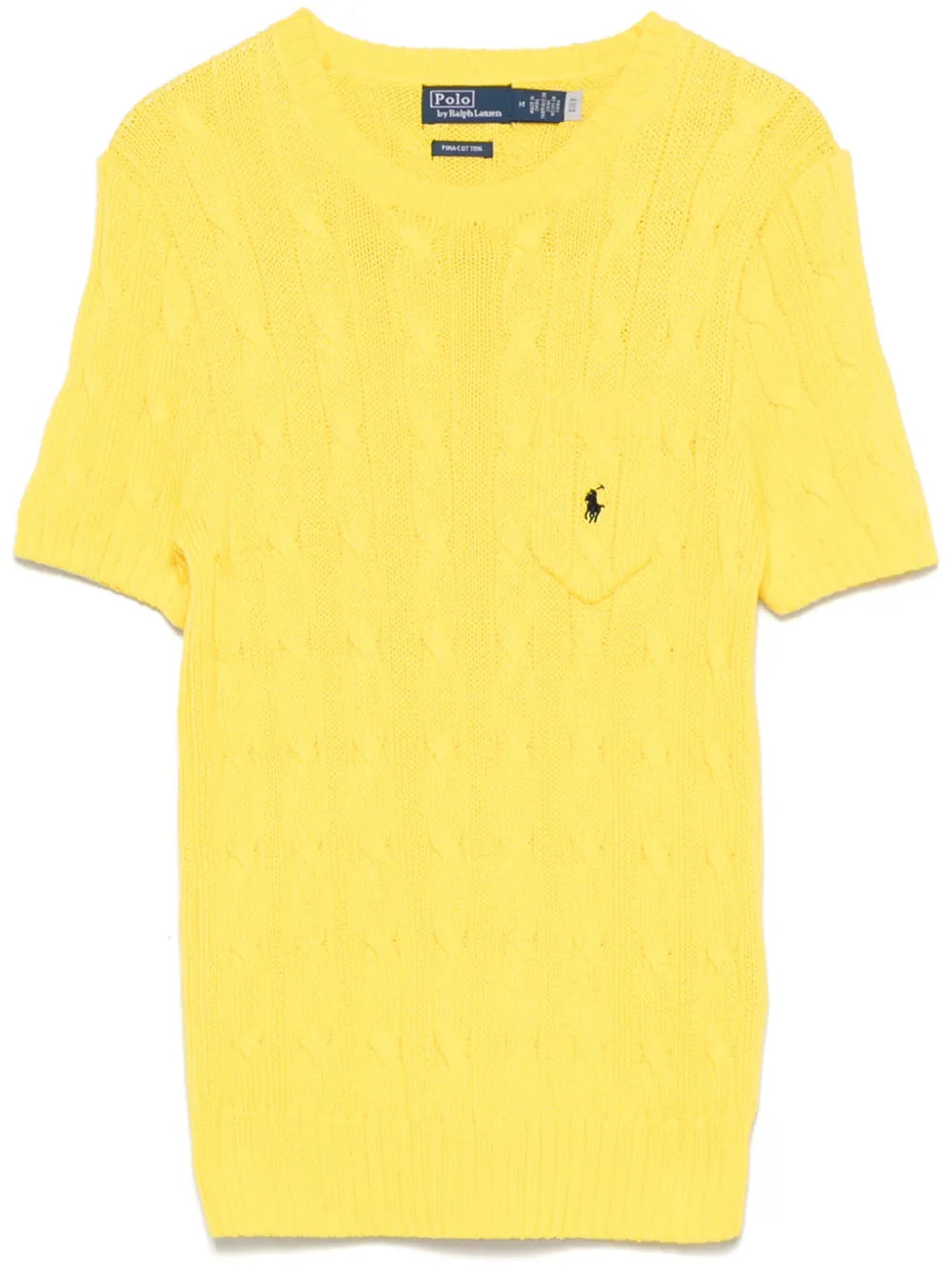 Cable-Knit Short-Sleeve Top