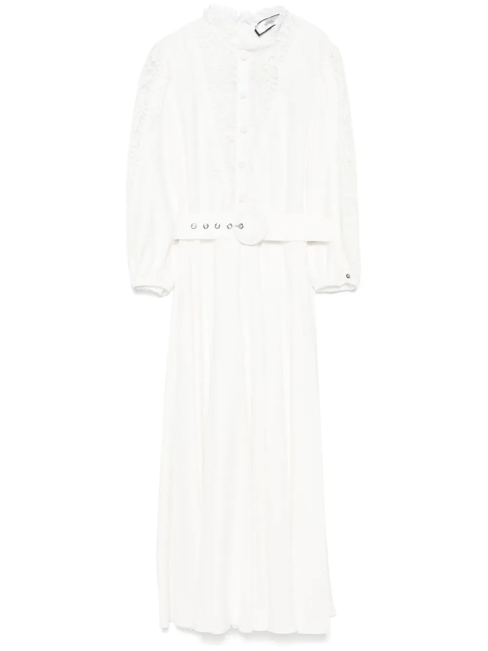 Lace-Detailed Midi Dress