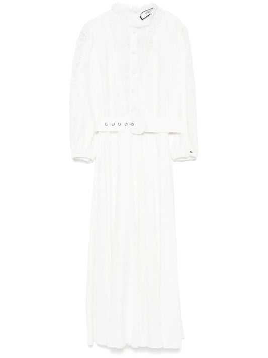 Lace-Detailed Midi Dress
