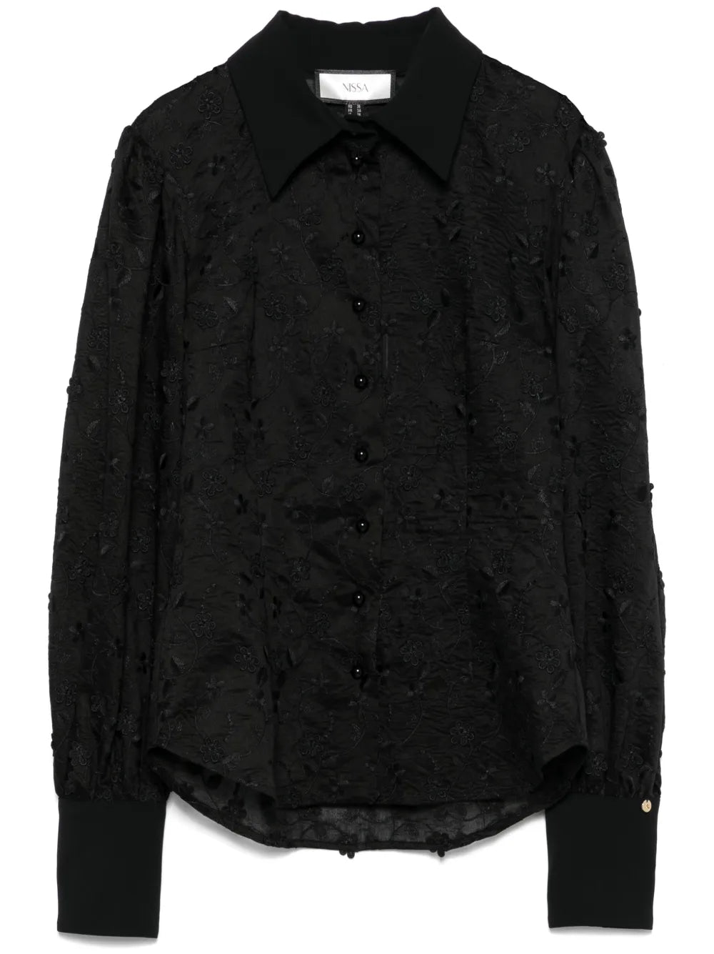 Floral-Embroidered Shirt