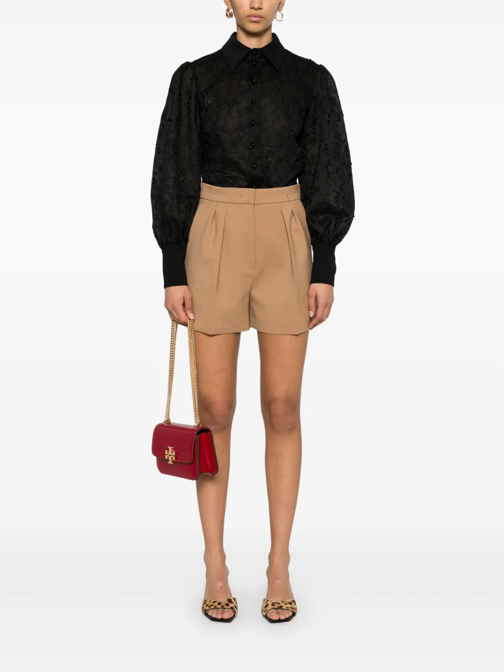 Floral-Embroidered Shirt