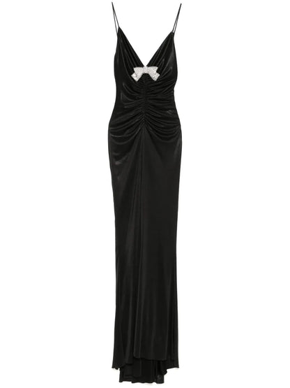 Bow-Detailed Maxi Dress
