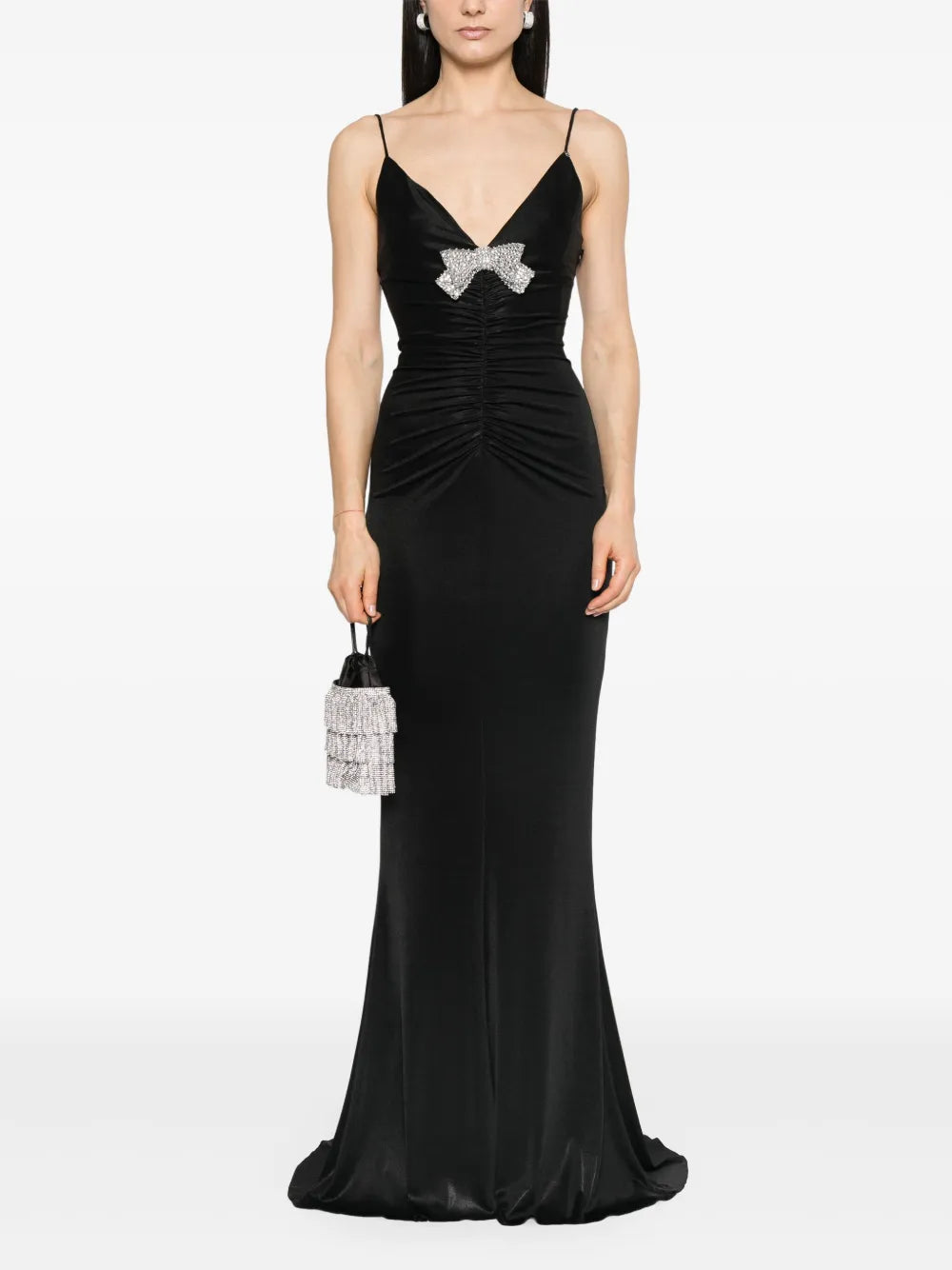 Bow-Detailed Maxi Dress