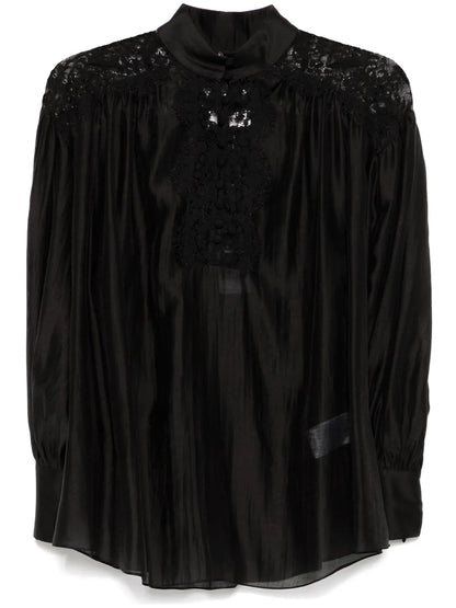Lace-Detail Blouse