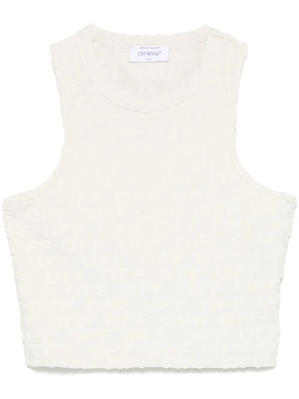 Flocked-Logo Tank Top