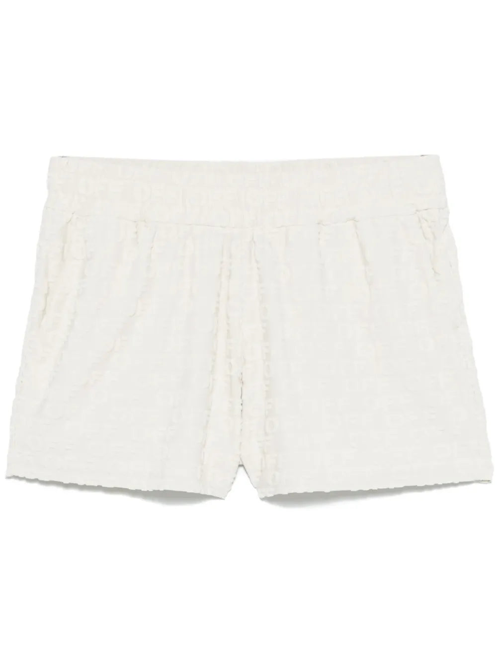 Flocked-Logo Shorts