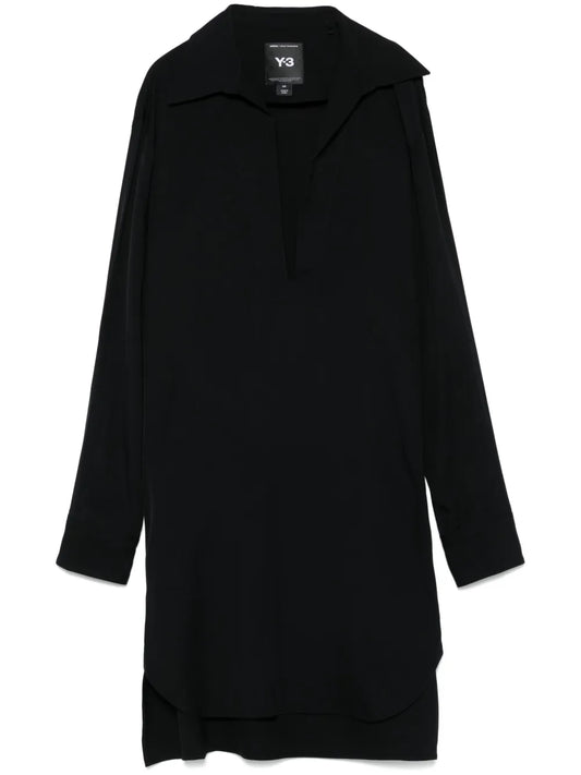 Pointed-Flat-Collar Shirt