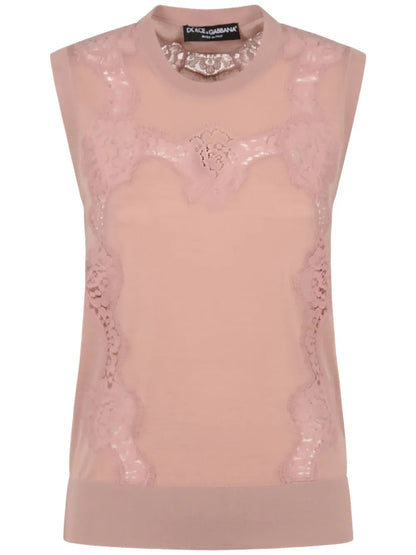 Lace Detailing Vest