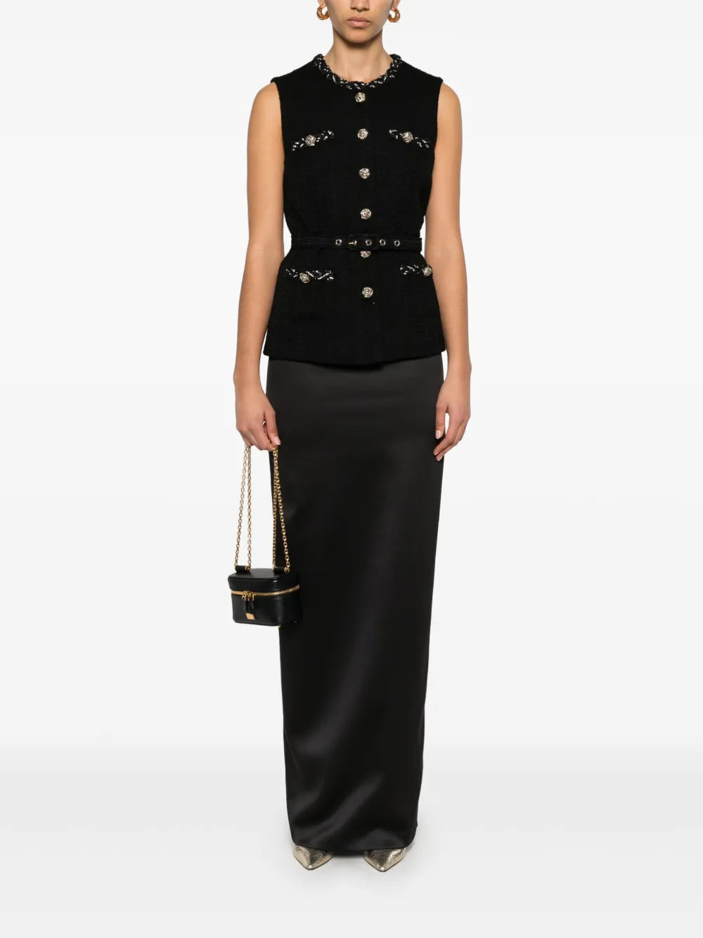 Satin Midi Skirt