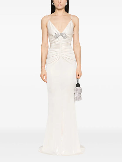 Bow-Detailed Maxi Dress