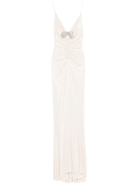 Bow-Detailed Maxi Dress