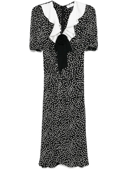 Polka-Dot Maxi Dress