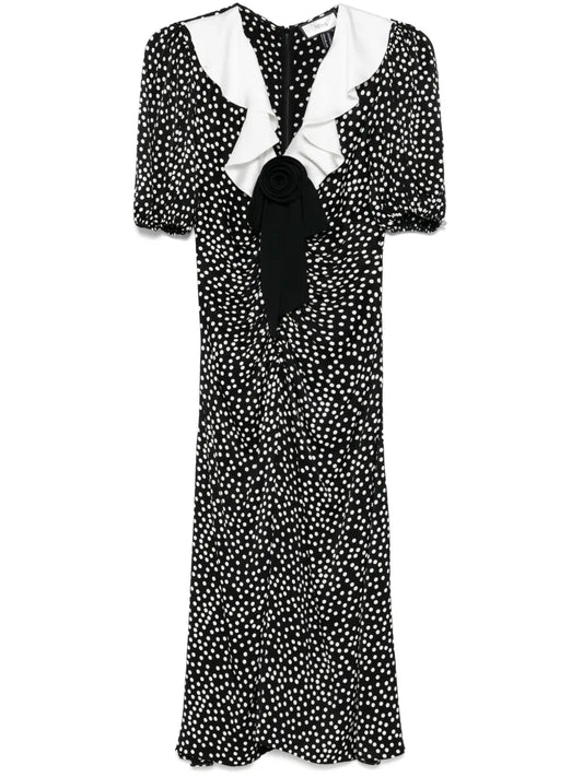 Polka-Dot Maxi Dress