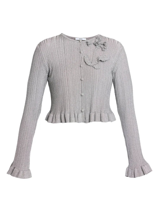 Pleated Cardigan