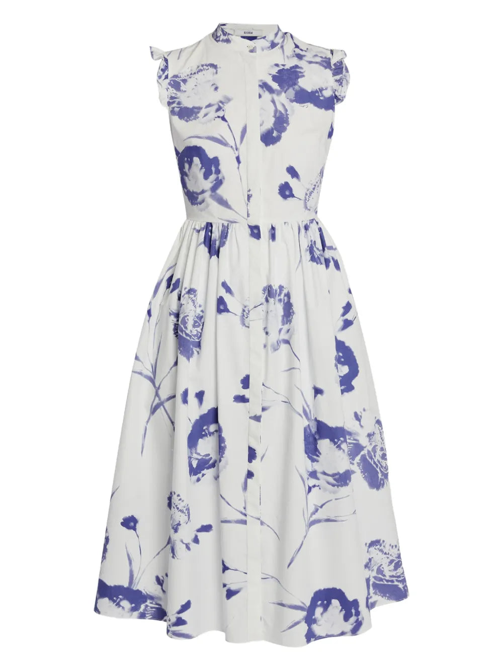 Floral-Print Ruffled-Sleeve Dress