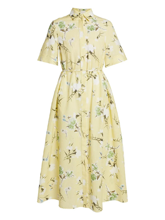 Floral-Print Midi Dress