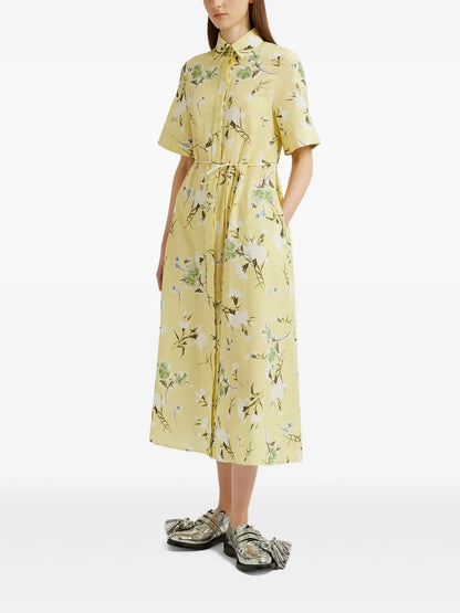 Floral-Print Midi Dress