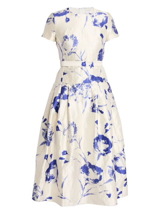 Floral-Print Tea Dress