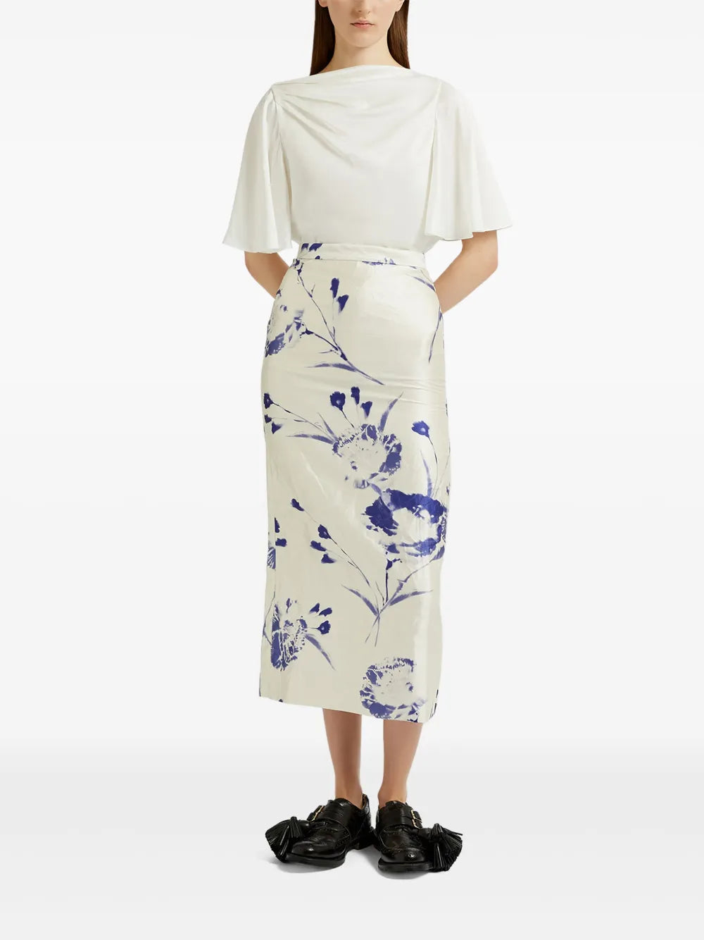 Draped-Detail Top