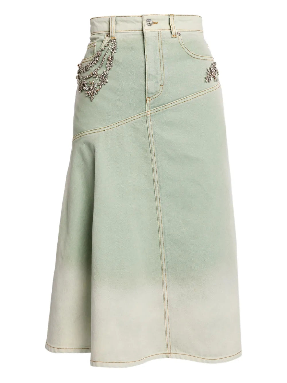 Draped Midi Skirt
