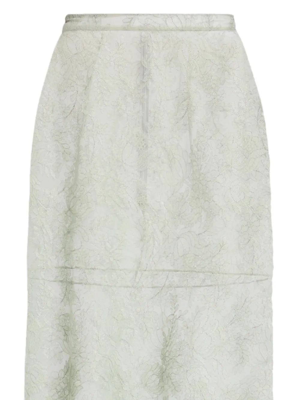 Lace-Embellished Maxi Skirt