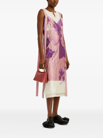 Floral-Print Slip Dress
