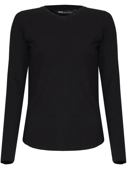 Ribbed Long-Sleeve Top