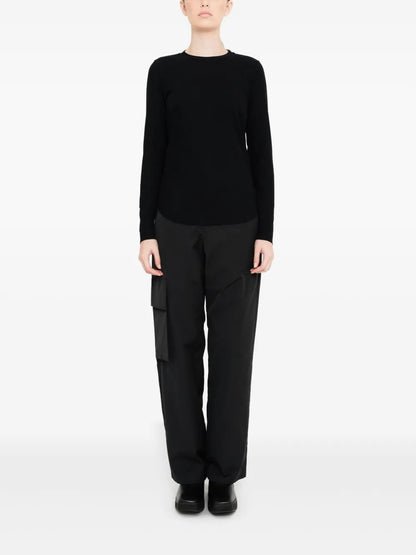 Ribbed Long-Sleeve Top