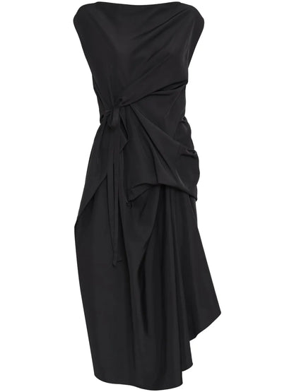 Draped Midi Dress