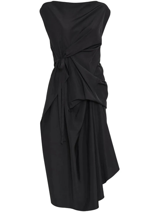 Draped Midi Dress