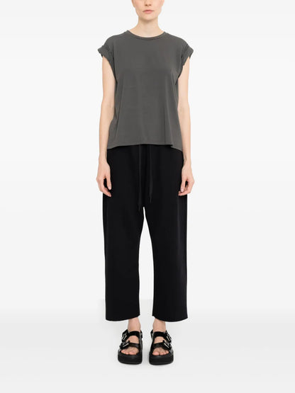 Ruched Cap-Sleeve Top