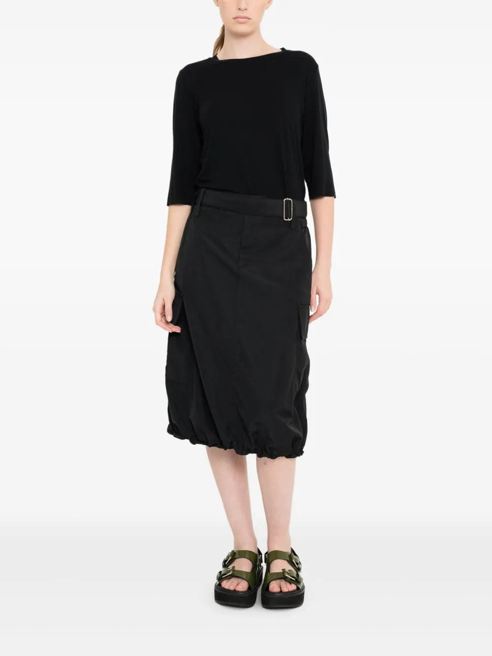 Belted Cargo Skirt