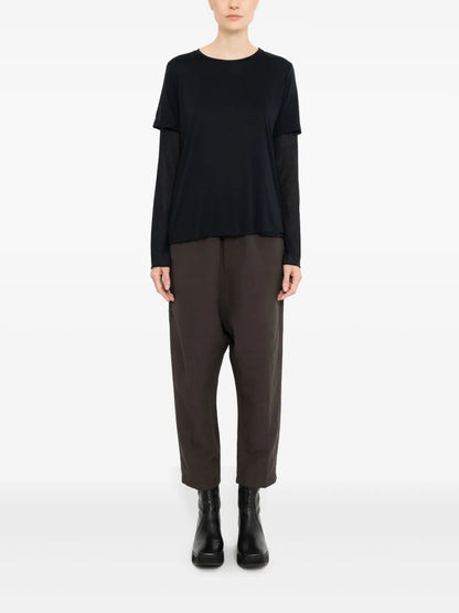 Double-Layered Long-Sleeve Top
