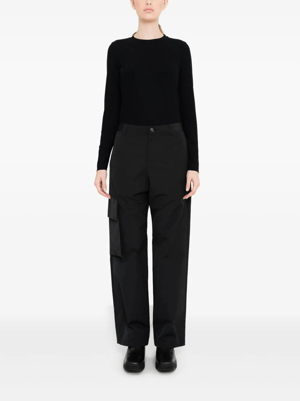 High-Waisted Cargo Pants