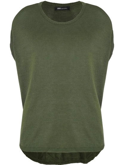 Curved-Hem Knit Top