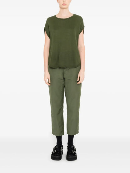 Curved-Hem Knit Top