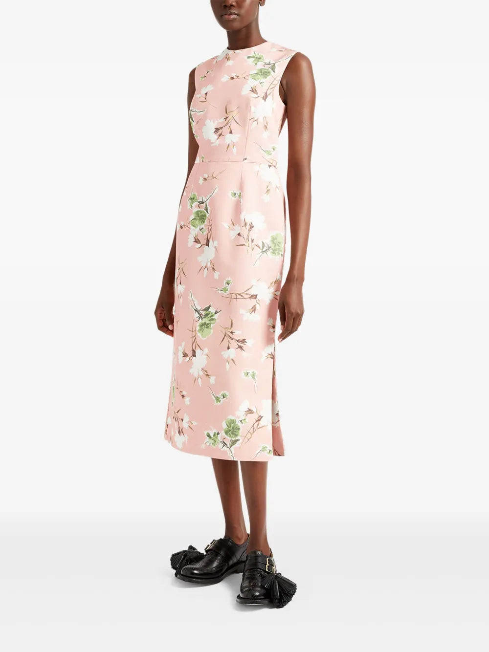 Floral-Print Midi Dress