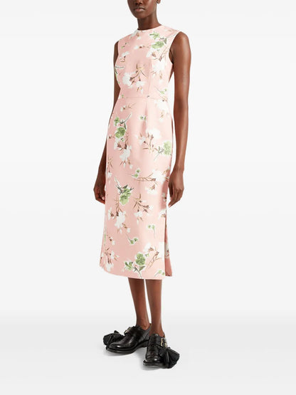 Floral-Print Midi Dress