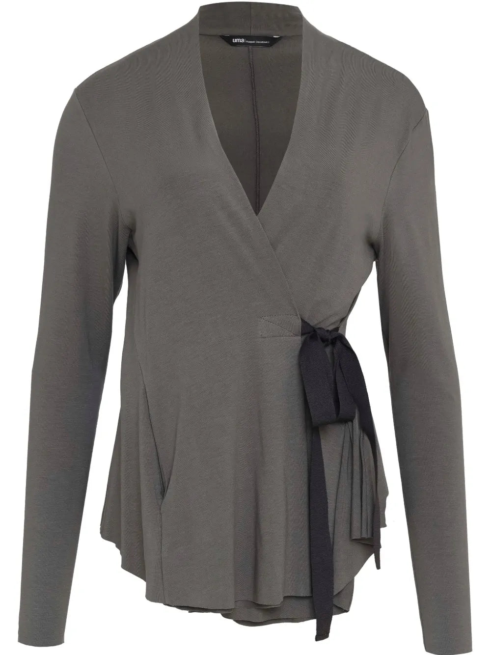Tied-Waist Curve-Hem Cardigan